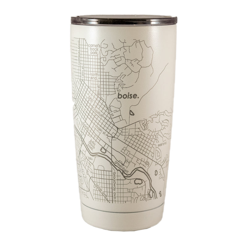 11OZ APOLLO INSULATED COFFEE TUMBLER CAN KOOZIE BOISE MAP