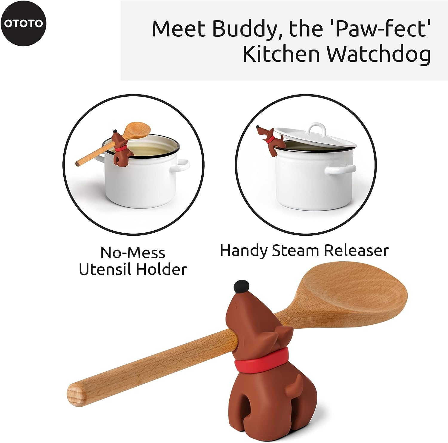 Buddy - Spoon Holder & Steam Releaser - OTOTO – OTOTO DESIGN