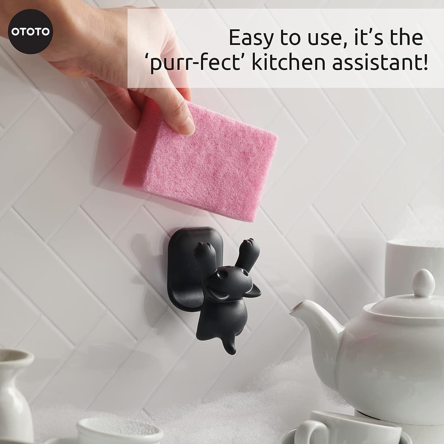 OTOTO Scrubby Cat Sponge Holder