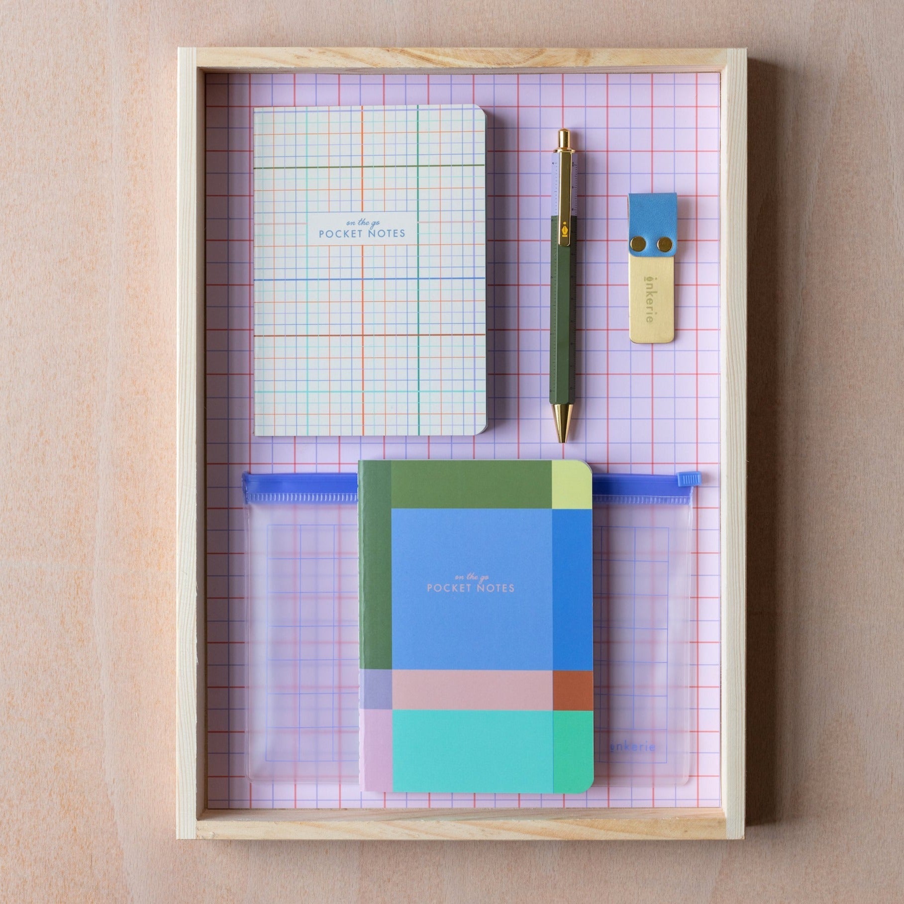 Kikkerland Inkerie on The Go Stationery Set, Write on The Go Kit