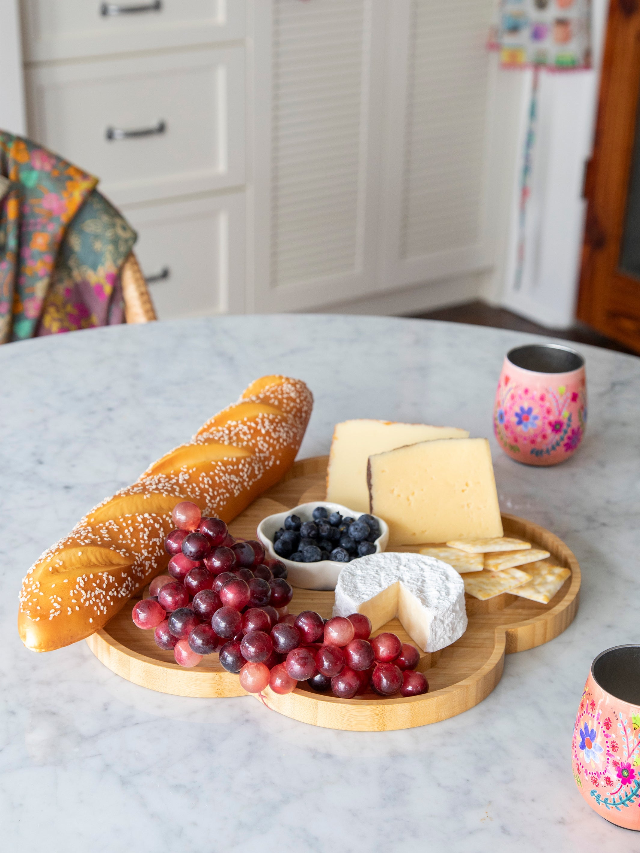 Bamboo Lotus Serving Board, Pretty Serving Boards