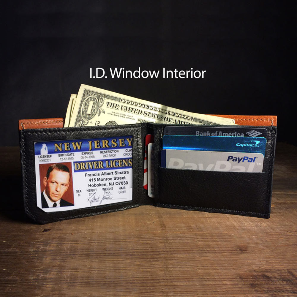 $1 One Dollar Bill Washington Photorealistic Leather Bi-Fold Bifold Wallet