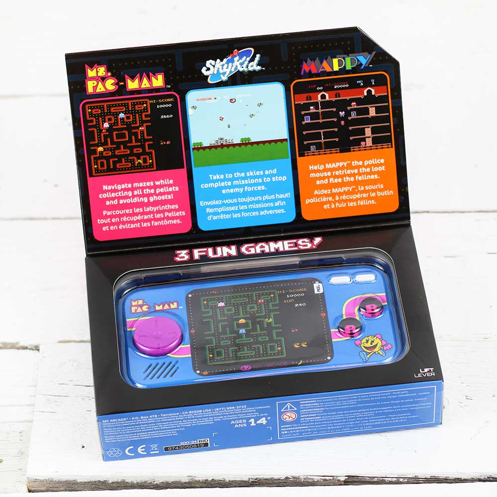 My Arcade Ms Pac-Man Pocket Player Pro Pink & Blue DGUNL-7010 - Best Buy