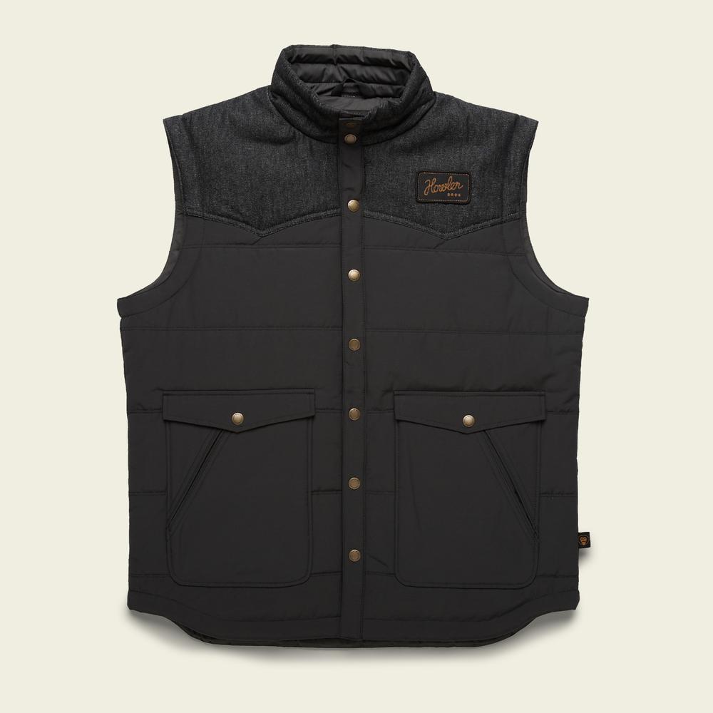 FINAL SALE Rounder Vest - Dio Black Wash Denim/Black