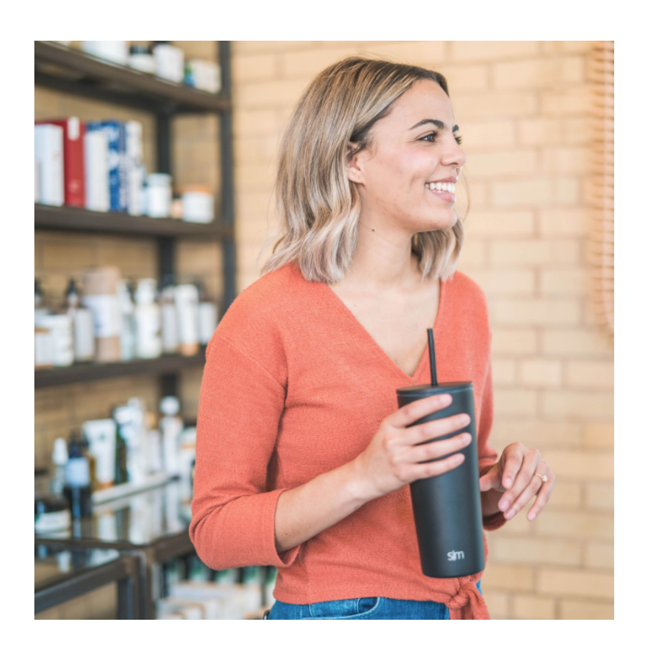 Simple Modern 24oz Insulated Stainless Steel Classic Tumbler with Straw  Black