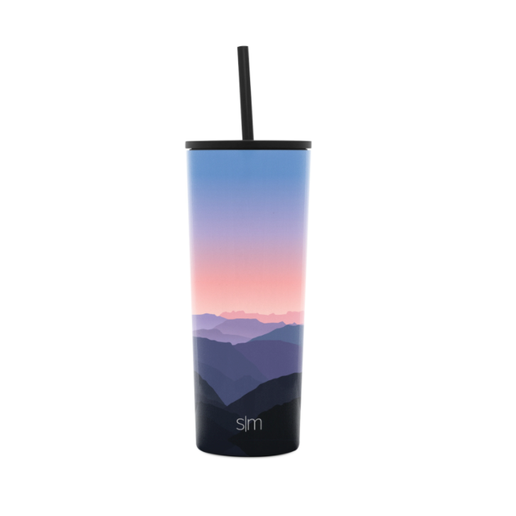 Simple Modern 24oz Insulated Stainless Steel Classic Tumbler with Straw  Black