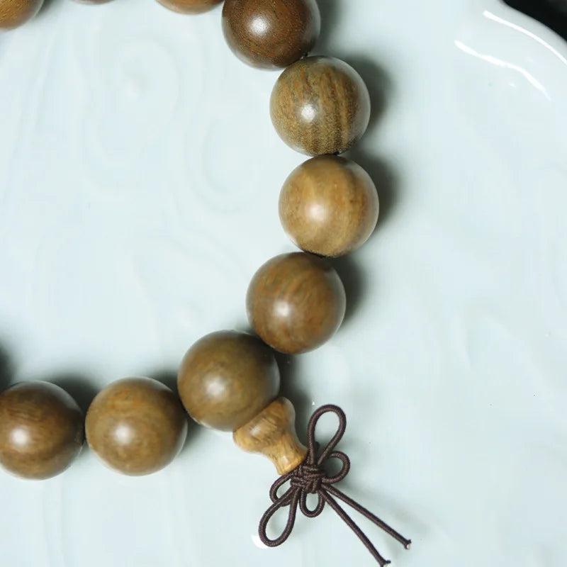 Hand-Carved Sandalwood Beads