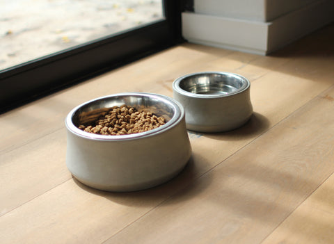 Benji + Moon | Concrete dog bowls