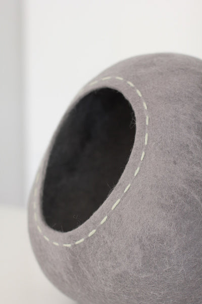Benji + Moon | Hand-felted Merino Wool Cat Den Cocoon