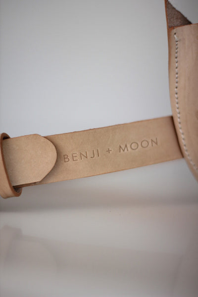 Benji + Moon | Natural Leather Dog Walking Belt-Bag