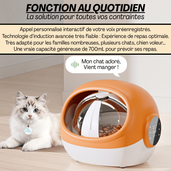 Gamelle automatique chat | Croc Tech Edition™ - Amour de Chat