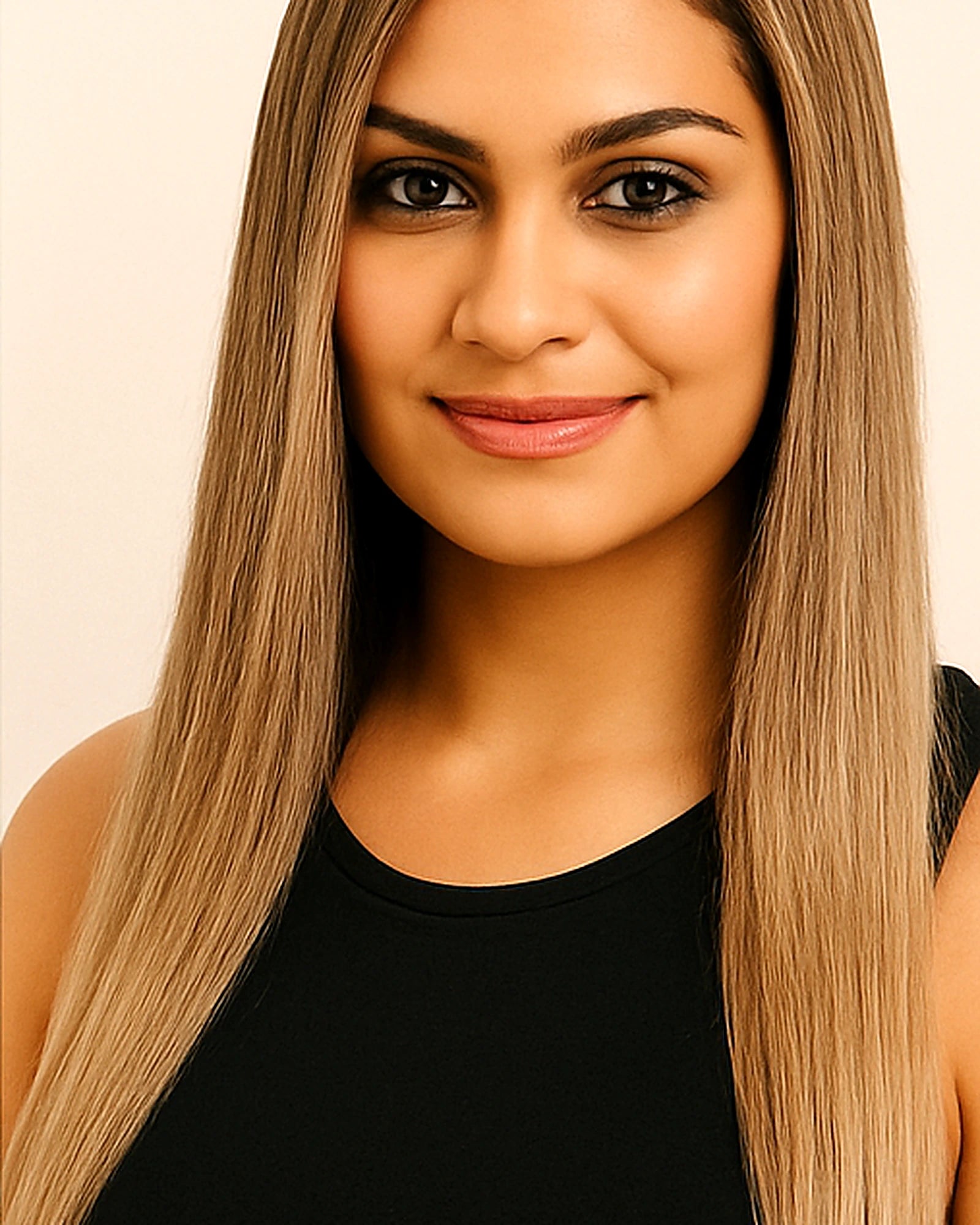 After hair treatment portrait