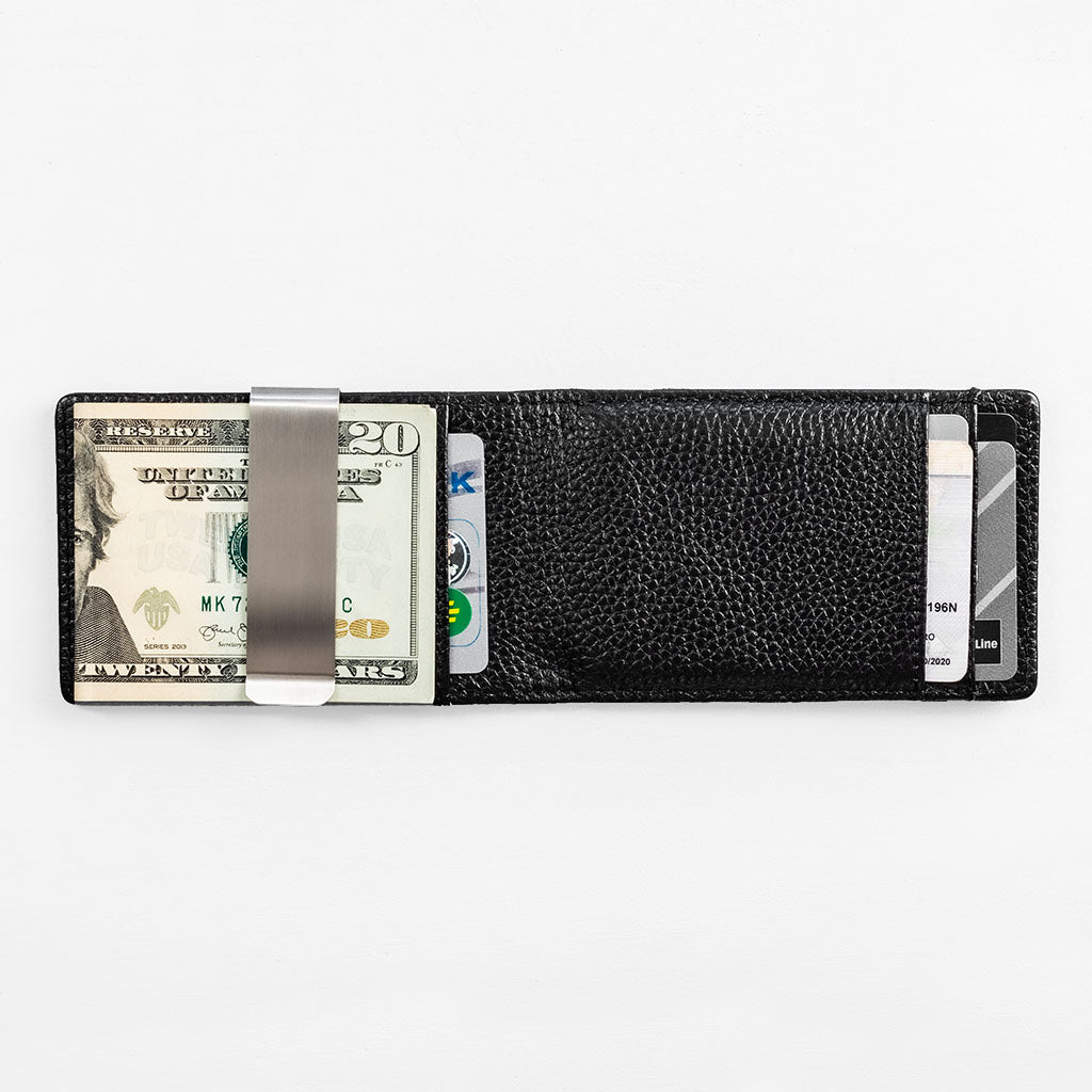 Money Clip Slim Wallet in Top Grain Leather – Forrest & Harold