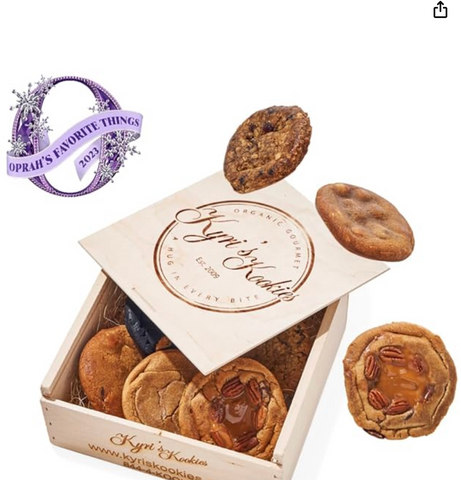 Taste of Kyri's Dozen Assorted Kookie Flavors | Organic Luxury Gourmet | Keepsake Wooden Gift Box