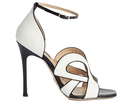 Elie Saab, Monogram Cut Out Heeled Sandal