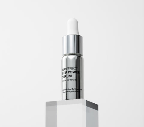 Power Serum on a pedestal