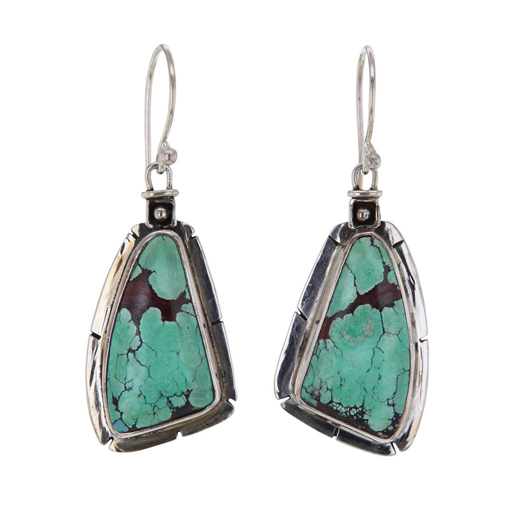Turquoise Sterling Silver Earrings Hollywood