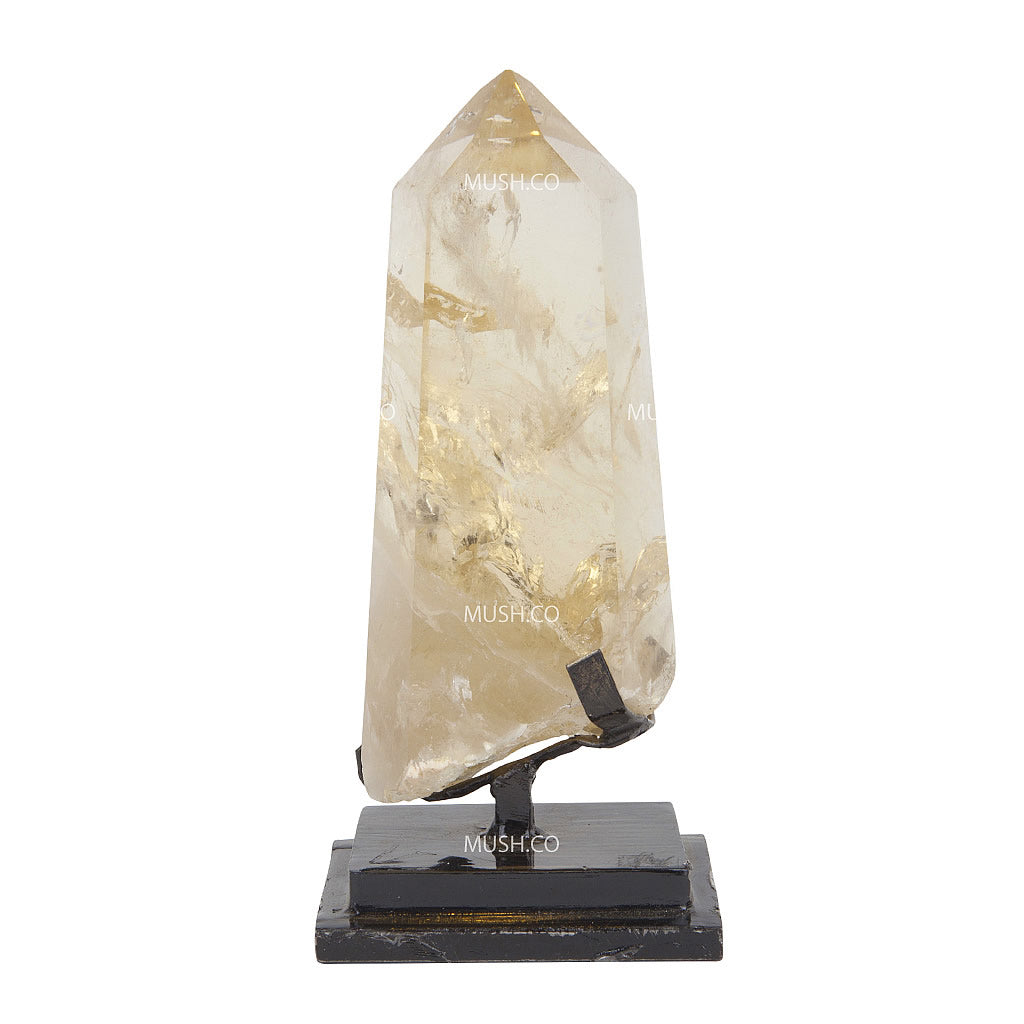 Natural Citrine Point on Stand Hollywood