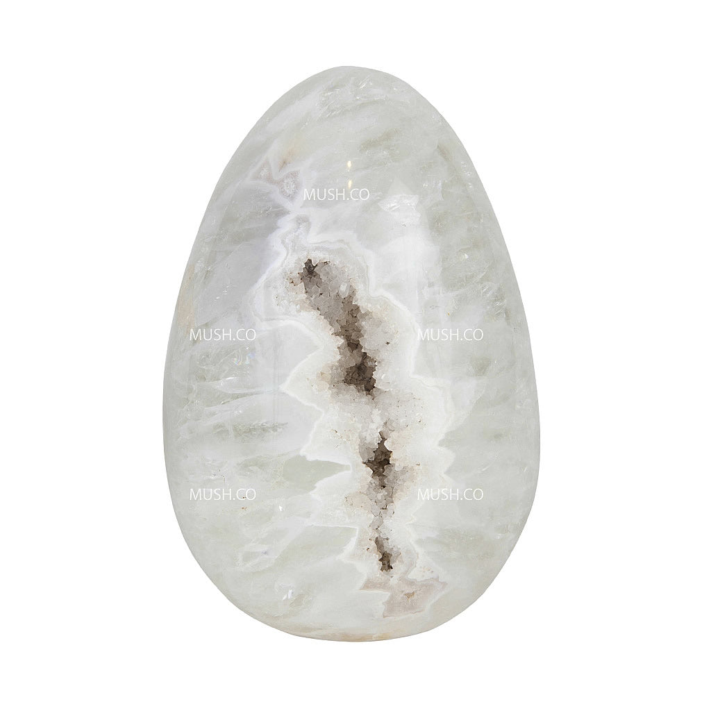 Large Chalcedony Egg Druse Hollywood