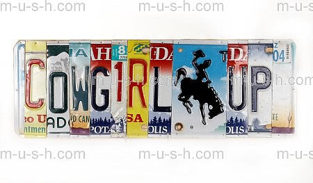 License Plate Signs COWGIRL Hollywood