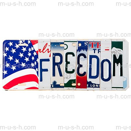 License Plate Signs FREEDOM Hollywood