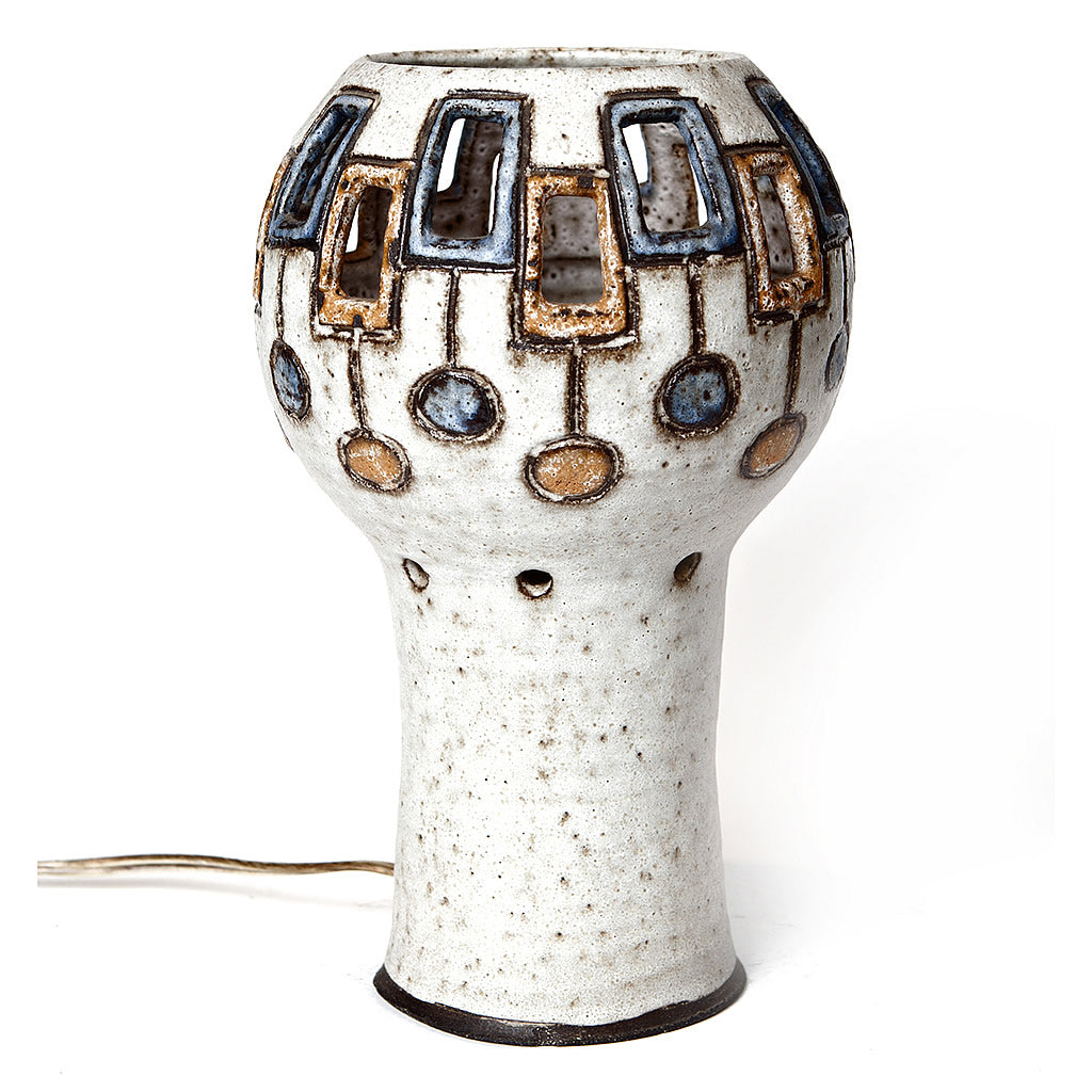 Vintage Studio Pottery Lamp by Hannie Mein Hollywood