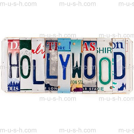 License Plate Signs HOLLYWOOD Hollywood