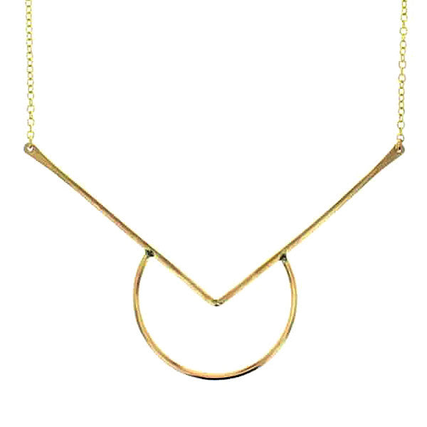 Moonrise Necklace in 14 Karat Gold Vermail Hollywood