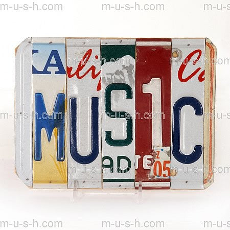 License Plate Signs MUSIC Hollywood