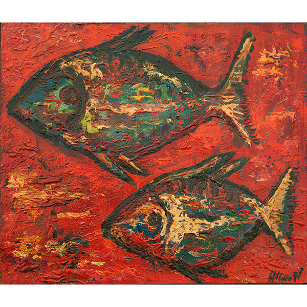 Fish Oil Painting by Nikolay Nikov Hollywood