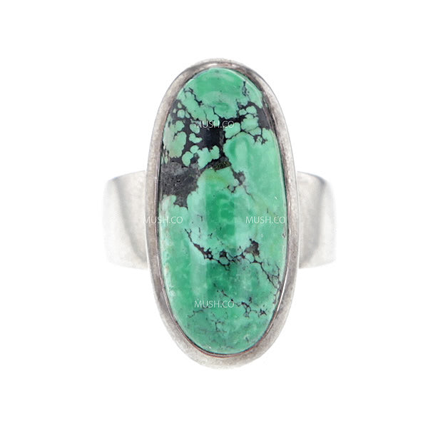 Oval Turquoise Sterling Silver Ring Hollywood