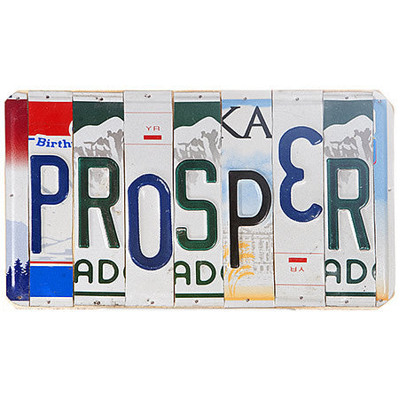 License Plate Signs PROSPER Hollywood