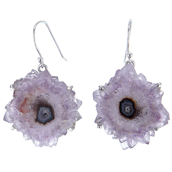 Stalactite and Sterling Silver Earrings v4 Hollywood