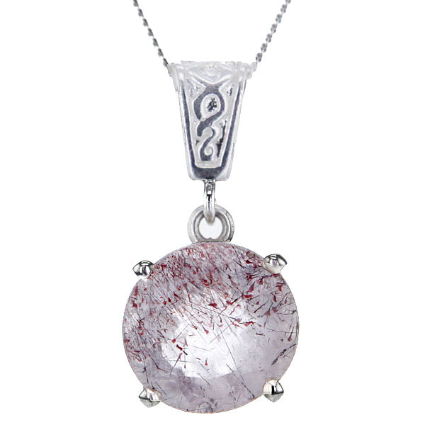 Rare Natural Super Seven 7 Lepidocrocite Melody Stone Pendant Necklace AAAA Hollywood