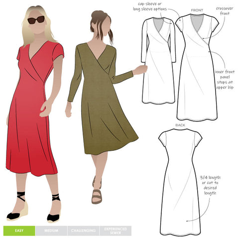 Faux Wrap Dress for Women