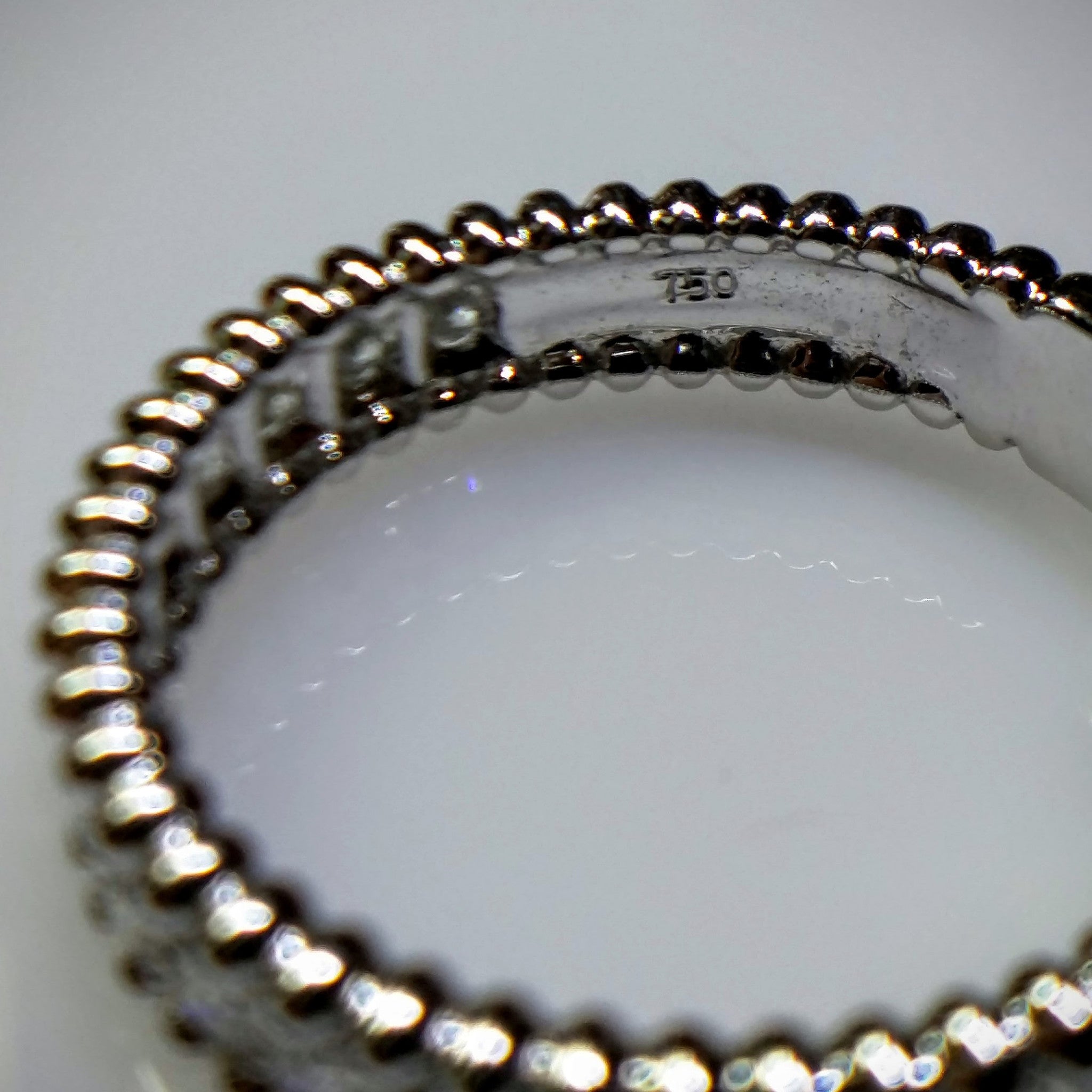 White Gold Diamond "Beaded" Ring by Kupfer Design