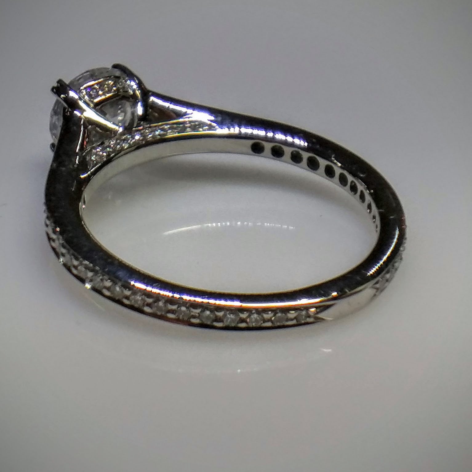 Engagement Ring in Platinum by Ritani (Mounting ONLY without Center)