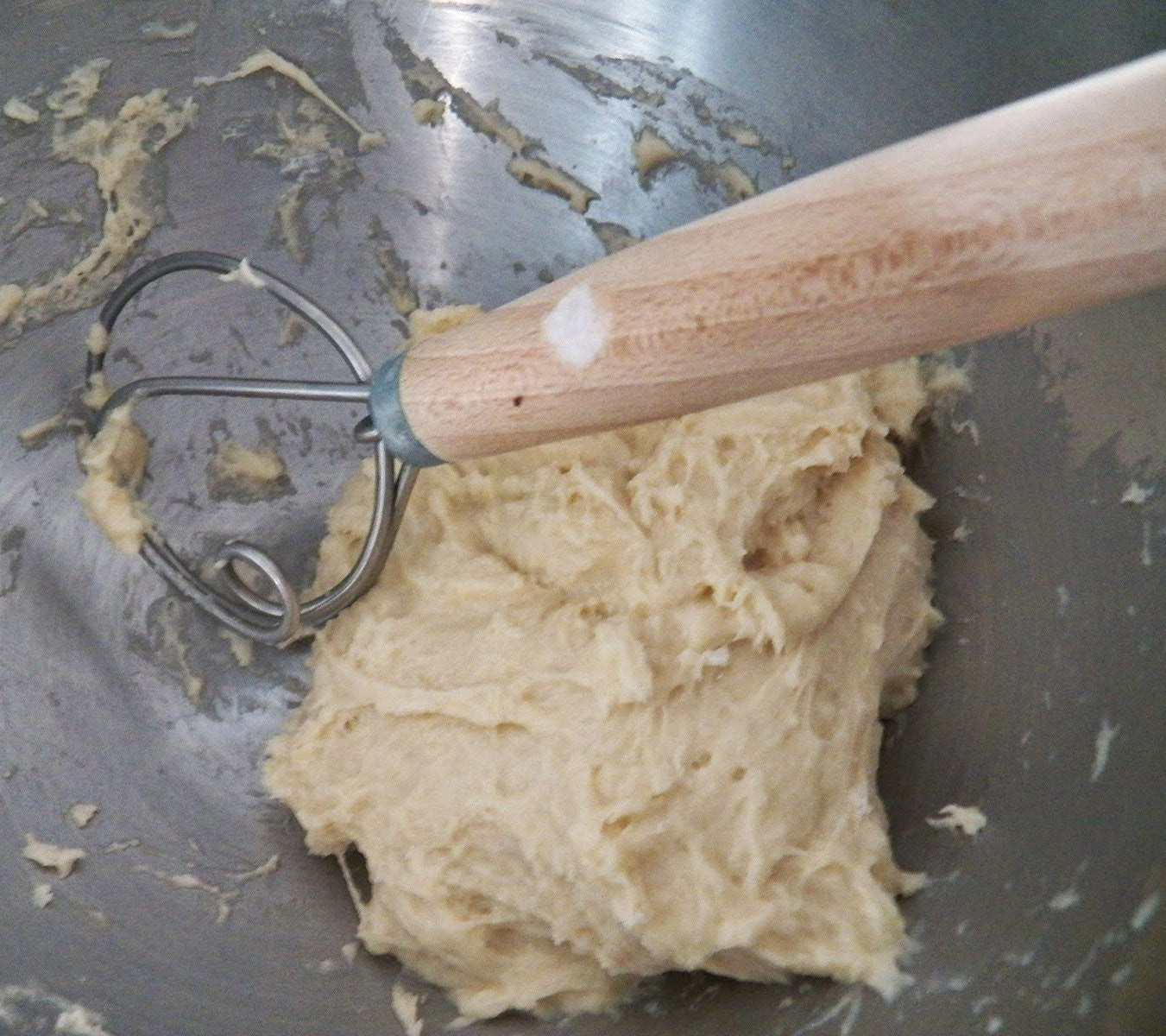 木柄麵團攪拌器13吋- 麵粉攪拌棒