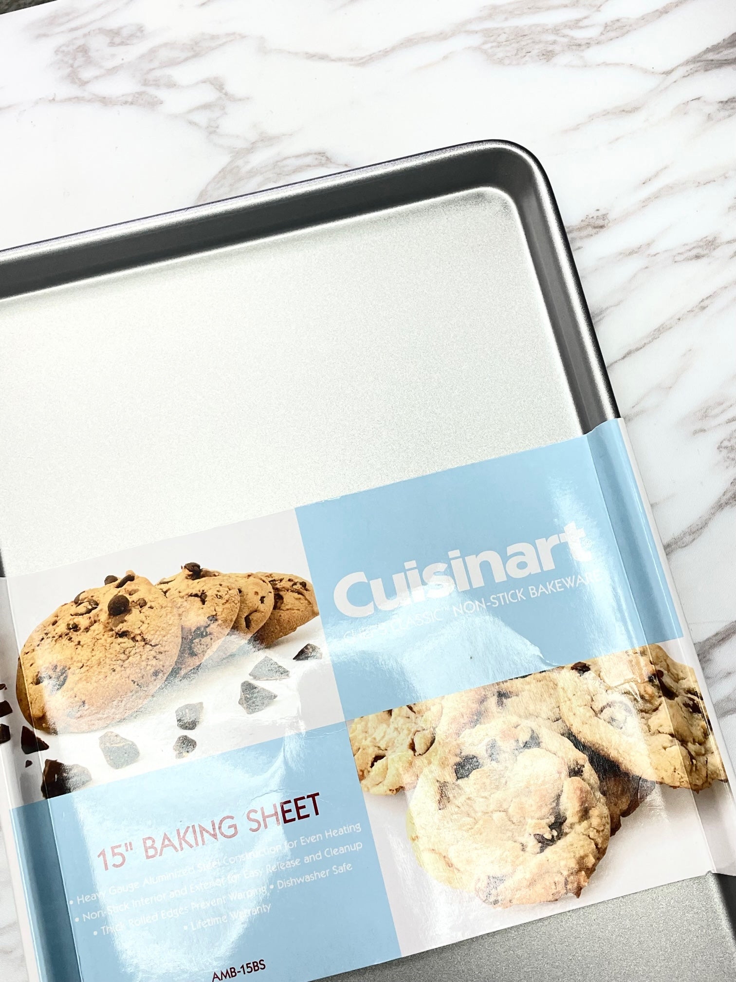 Cuisinart Cookie Pan - 15 Inch Baking Sheet Non-Stick AMB-15BS