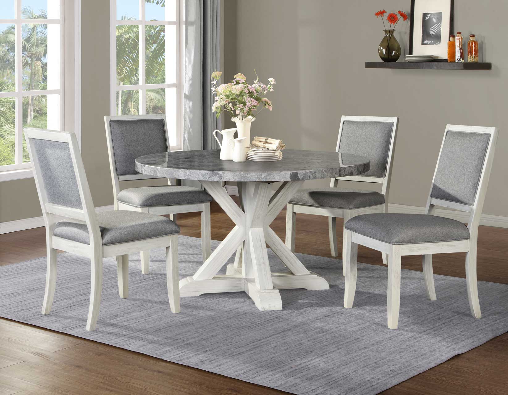 52 round dining table set