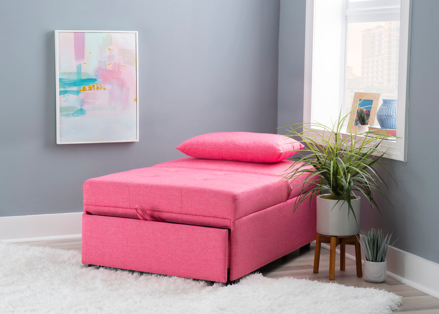 pink lounger