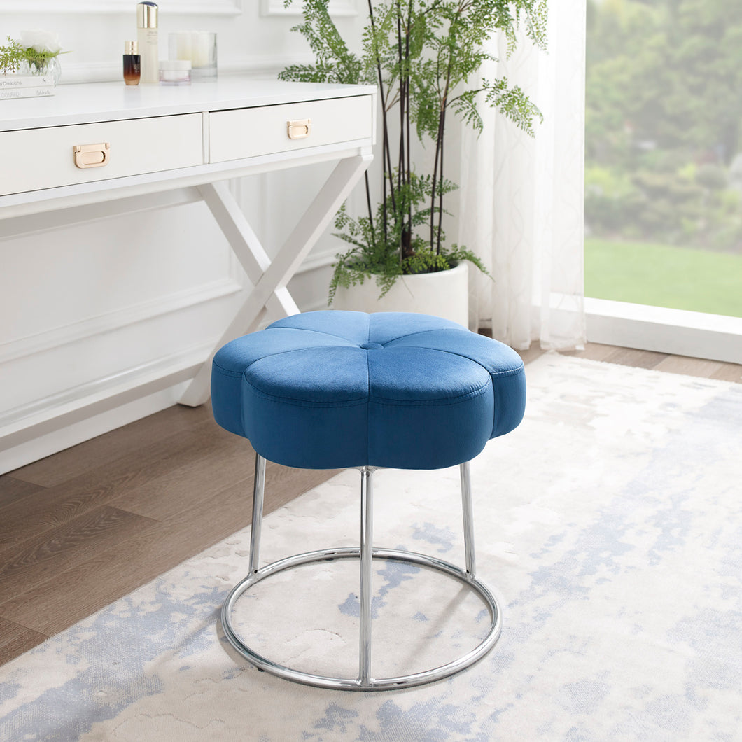 navy blue vanity chair