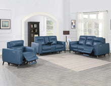WEEKLY or MONTHLY. Sansan Blue Ocean Double Power Leather Couch Set