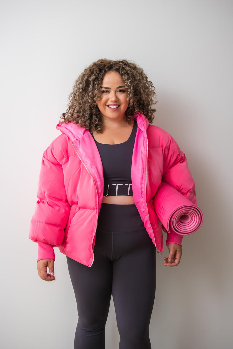 Missy Puffer jacket - Pink – Friday Flamingo