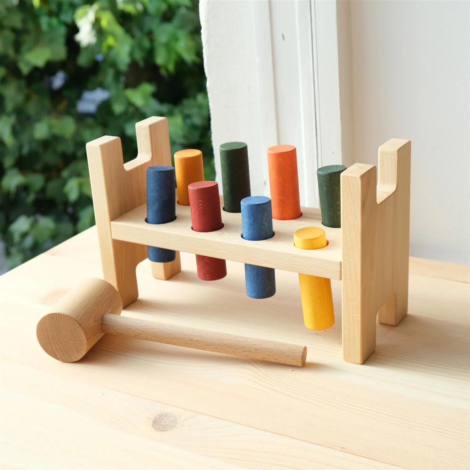 Houten Klopbank - Wooden Story - Kleurrijk