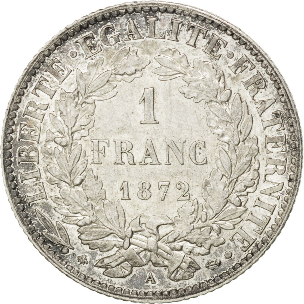 [#36194] IIIème République, 1 Franc Cérès, 1872 A, Paris, Gadoury 465a