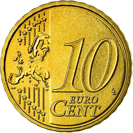 GERMANY - FEDERAL REPUBLIC, 10 Euro Cent, 2007, MS(63), Brass, KM:254