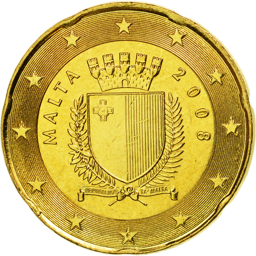 Malta Euro Cent 08 Vz Messing Km 129 Ebay