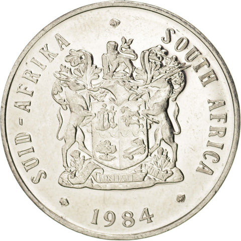 SOUTH AFRICA, 20 Cents, 1984, KM #86, , Nickel, 24.2, 6.10