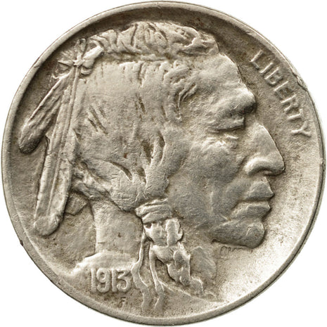 Coin, United States, Buffalo Nickel, 5 Cents, 1913, U.S. Mint, Philadelphia